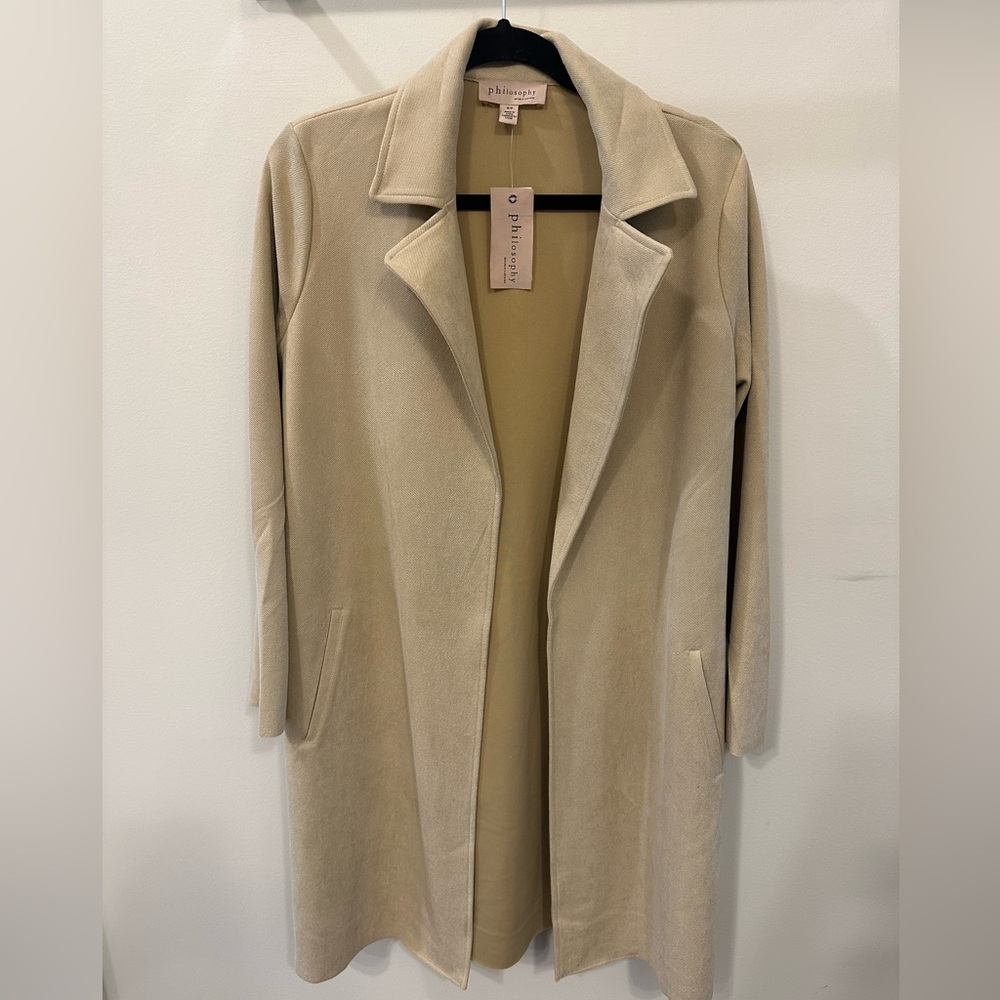 NWT Philosophy Faux Suede Jacket